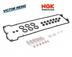 Complete Valve Cover Gasket Set & Seals + Spark Plugs For Bmw E46 M3 S54 New. Price: $169.61.