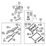For Jeep Gladiator 21-23 68489999AA Right Engine Valve Cover Washer Seal New. Price: $27.54.