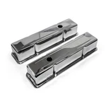 Speedmaster Chrome Steel Valve Covers For Chevy Small Block 350, Tall W/ Hole New. Price: $48.10.