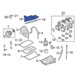 Ford Mustang 2005-2010 7H2Z6582A Left Engine Valve Cover New. Price: $529.00.