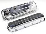 Two (2) Trans-dapt Performance Chrome Valve Covers 9844 Chevy Bbc 396 427 454 New. Price: $181.98.