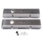 Edelbrock 4263 Elite Ii Valve Covers Chevy 262-400 V8 1959-86 Aluminum Finned New. Price: $282.75.