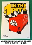 Mac Tools #1 The Pits - Vintage Original Vinyl Decal Sticker Automotive Used. Price: $9.47.