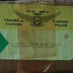 Custom World Motorcycle Accessories Convert Couche Mean Streak Left Cover New. Price: $50.00.