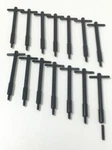Muscle Car Black Anodized Aluminum Valve Cover T-bar Set Of 14 New. Price: $51.95.