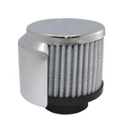 Chrome Steel Round 1 3/8" Clamp-on Shielded Breather With Washable Filter New. Price: $22.95.
