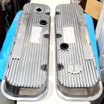 Vintage! Holley Big Block Chevy Finned Aluminum Valve Covers Logo 396 427 Used. Price: $249.99.