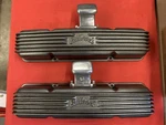 Edelbrock Curved Script Sbc Valve Covers W/stellings Breathers! Used. Price: $475.00.