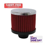 Racing Power R9308RED, One Valve Cover Breather 3IN Tall Push Chrome/red New. Price: $43.07.