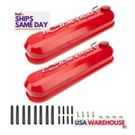 Proform 141-267, Two Slant Fits Edge Valve Covers Tall Red Aluminum Performance New. Price: $428.73.