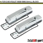 2PCS New Engine Valve Cover W/ Gaskets For Chevrolet Small-block Finned Aluminum. Price: $159.99.