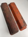 1960-67 Chevrolet Small Block Script Valve Covers Impala Chevelle Corvette O2 Used. Price: $59.95.