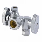 Brass Ball Valve, Dual Shut Off, Quarter Turn, 1/2 X 3/8 In. - COMPDS123814Z New. Price: $28.47.