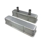 Unplated Perimeter Bolt Circle Track Steel Valve Covers For Chevy Small Block New. Price: $58.25.