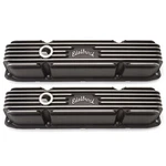 Edelbrock Valve Cover Set 41923; Classic-series Black Aluminum For B/rb Mopar New. Price: $404.92.