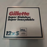Vintage Gilette Super Stainless Rustproof Blades 12 Pack 5 Free Shipping New. Price: $31.99.