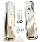 Chevy Ball Milled Chrome Aluminum Center Bolt Short Valve Covers 350 5.7 5.0 V8 New. Price: $98.33.