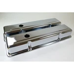 Rpc Engine Valve Cover Set R9215; Tall Chrome Steel, Plain For Sbc New. Price: $68.56.