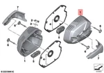 Genuine Bmw Left Cylinder Head Cover Only -r Nine T/pure/scrambler/urban G/s New. Price: $307.96.
