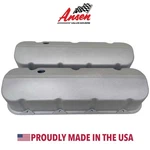 Big Block Chevy Tall Valve Covers, Slant Top, Bead Blast Finish - Ansen Usa New. Price: $349.00.