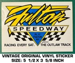 Fulton Speedway - Vintage Original Vinyl Decal Sticker Racing New. Price: $9.47.