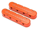 Holley 241-178 Valve Covers 2-PIECE Gm Ls Chevrolet Logo Orange New. Price: $649.95.