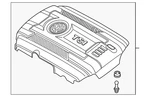 Genuine Volkswagen Engine Cover 06K-103-925-D New. Price: $134.34.
