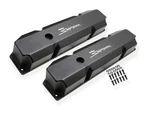 Holley Sniper 890005B Fabricated Aluminum Valve Covers - Short Bolt Black New. Price: $182.95.