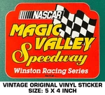 Magic Valley Speedway Winston Racing - Vintage Original Vinyl Decal Sticker New. Price: $9.47.