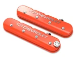 Holley 241-403 Tall Ls Valve Cover With Bowtie/chevrolet Logo Factory Orange New. Price: $460.95.