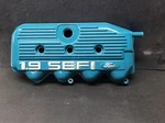 Ford 1995-96 1.9 Sefi Sohc Escort, F2CE6583AA Powder Coated Valve Cover,teal Remanufactured. Price: $75.00.