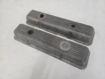Valve Covers Cast Aluminum Fined Chevy Small Block Sbc Corvette Camaro 70'S 350 Used. Price: $320.00.