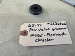 1965 1969 1970 1971 Pcv Valve Grommet Dodge Plymouth Mopar Nos New Old Stock Used. Price: $39.95.