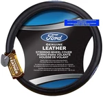 Ford Leather Steering Wheel Cover / Universal Fit Motor Company Licensed New. Price: $37.99.