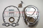 Sbc Chevy Chrome Steel Timing Cover Kit TAB283 327 350 383 400 Small Block New. Price: $34.96.