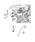 Genuine Mopar Crankcase Vent Hose 4884289AF New. Price: $22.80.