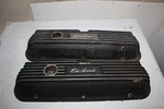 Vintage Edelbrock Sbf Fin Valve Covers Ford Performance Mustang Ranger 302 Used. Price: $175.00.