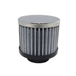 Universal Chrome Steel Round 1 3/8" Clamp-on Breather With Washable Filter New. Price: $17.95.