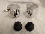 Polished Aluminum Smooth Valve Cover Pcv Set Street Rod Breathers New. Price: $49.36.