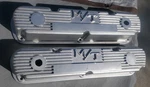 Cheap Mickey Thompson Finned Aluminum Valve Covers 273 318 340 360 Mopar Dart Used. Price: $125.00.
