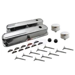 Chrysler Small Block 1964-73 Chrome Dress-up Kit Short Valve Covers T-nuts New. Price: $87.95.