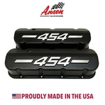Big Block Chevy 454 Tall Black Valve Covers - Raised Logo Ansen Usa New. Price: $349.00.
