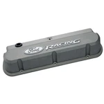 Ford 302-137 Sb Slant-edge Gray Valve Covers, Tall W/ Racing Logo New. Price: $388.51.