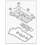 Genuine Mazda Valve Cover PYFA-10-210A New. Price: $243.31.