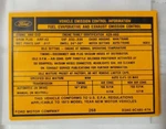 1973 Ford Thunderbird 460 Emission Decal D3AE-9C485-ATA New. Price: $20.00.