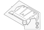 Genuine Nissan Engine Cover 14041-1EA1B New. Price: $216.75.