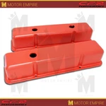 For 58-86 Chevy Small Block 283-305-327-350-400 Tall Smooth Valve Covers Orange New. Price: $74.21.