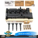 Genuine Valve Cover & Gasket Spark Plugs Ignition Coils For 06-11 Accent Rio New. Price: $210.33.