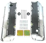 Ford 351C 351M 400M Polished Finned Black High Lights Tall Valve Cover Set New. Price: $153.86.