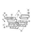 Genuine Mopar Cylinder Head Cover 53020609 New. Price: $273.04.